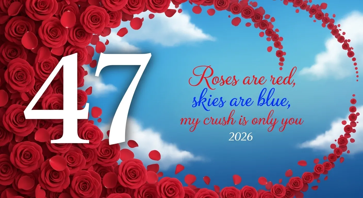 Crush roses are red pick up line