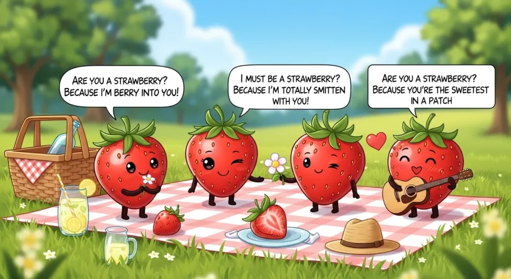 Flirty Strawberry Pick Up Lines