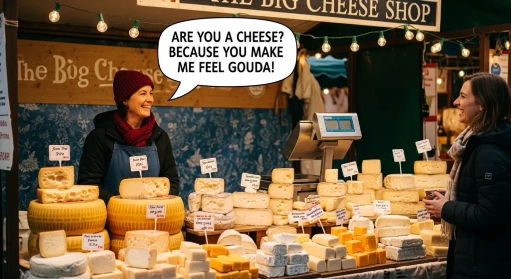 Funny Pick Up Line About Cheese Examples