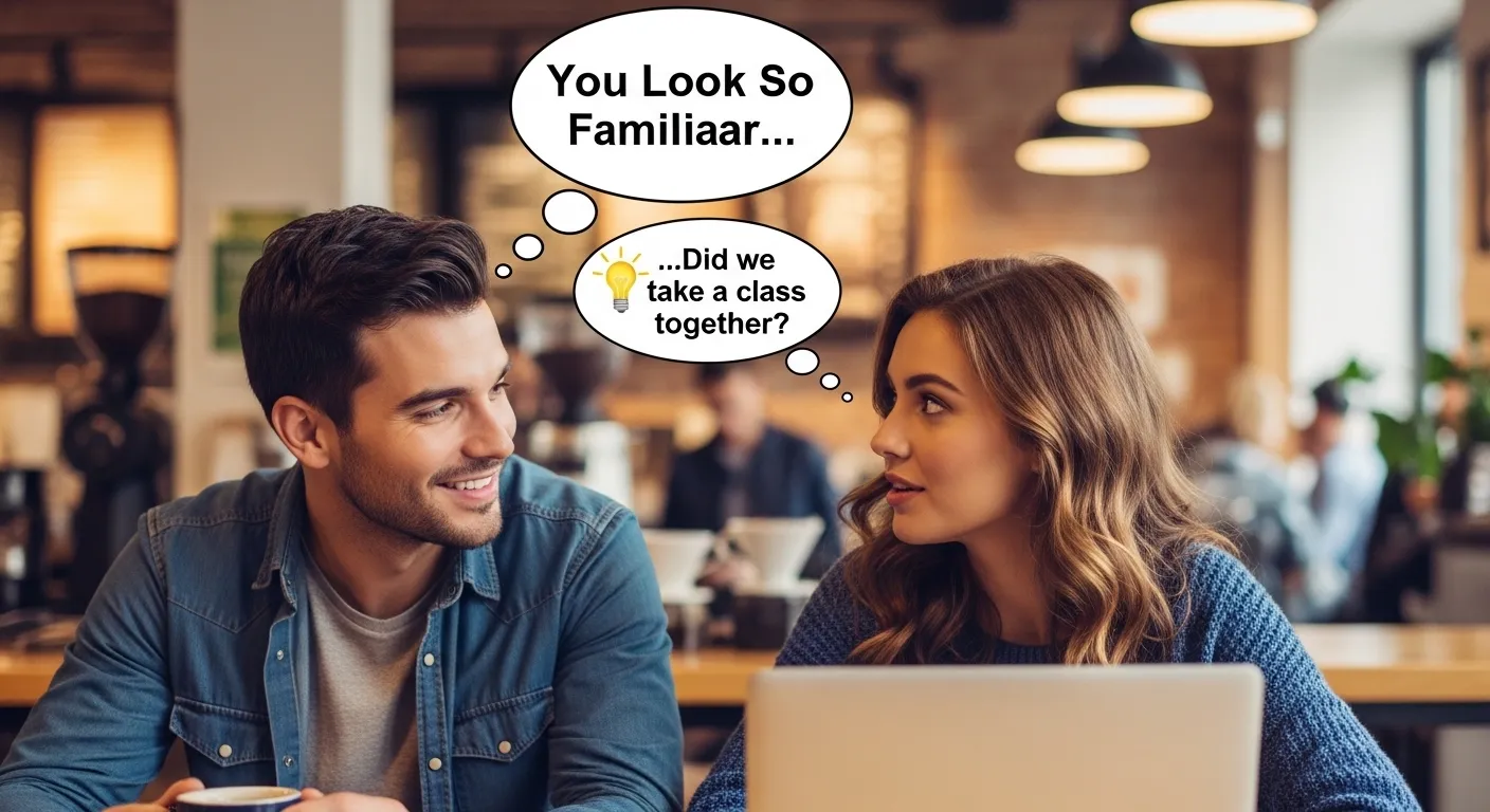 You Look So Familiar Pick Up Line