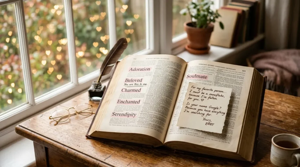 Cute Dictionary Pick Up Line Options