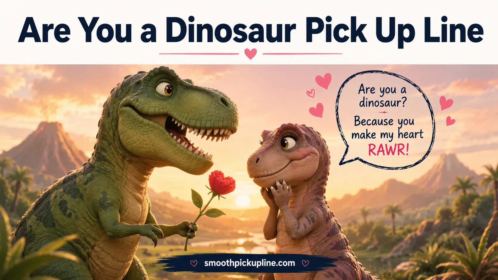 Are You a Dinosaur Pick Up Line