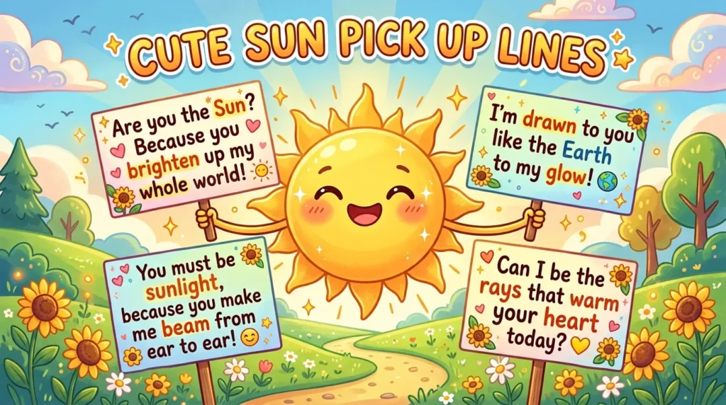 Cute Sun Pick Up Lines