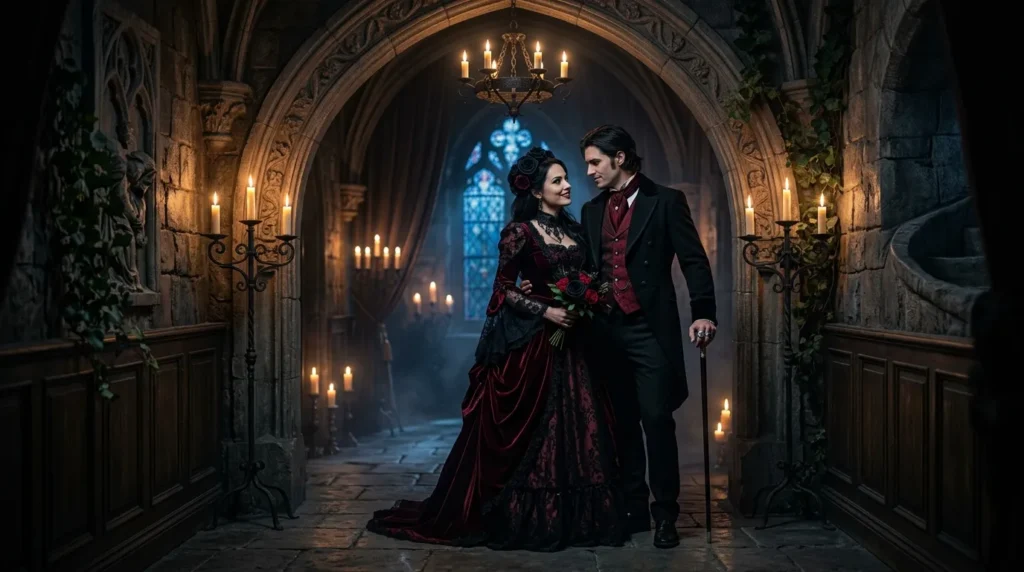 Gothic style flirt lines