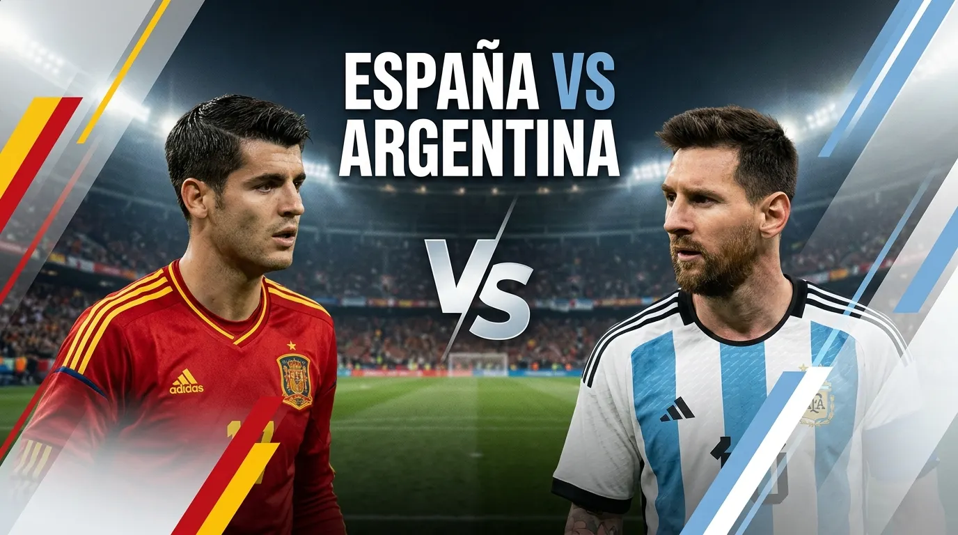 España vs Argentina football matchup