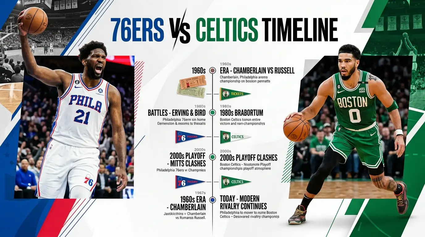 76ers vs Celtics timeline