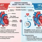 HFrEF vs HFpEF